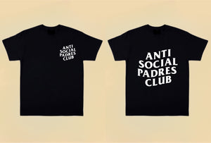 ANTI SOCIAL PADRES CLUB BLACK TEE